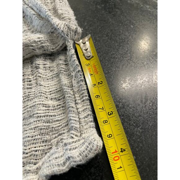 Gray and white woven ladies top L - Picture 6 of 10